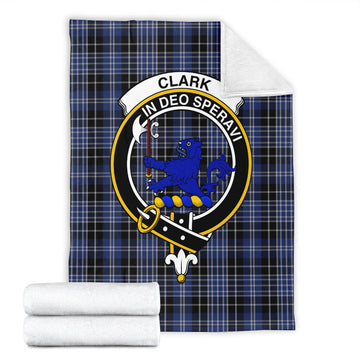 Clark (Lion) Tartan Blanket with Family Crest