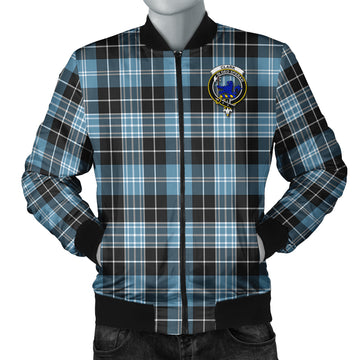 Clark (Lion) Ancient Tartan Bomber Jacket with Family Crest