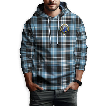 Clark (Lion) Ancient Tartan Hoodie with Family Crest