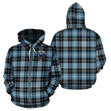 Clark (Lion) Ancient Tartan Hoodie with Family Crest