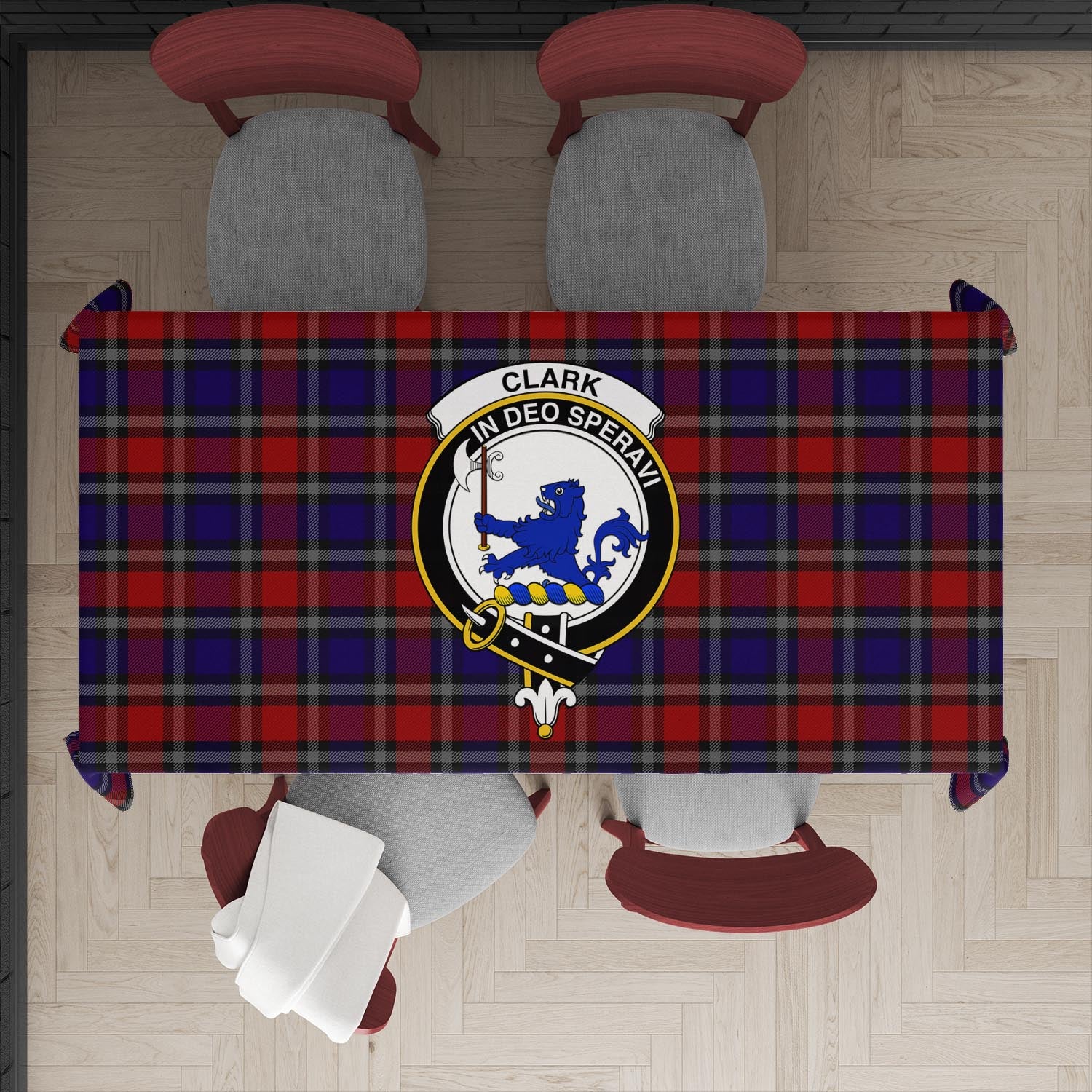 clark-lion-red-tatan-tablecloth-with-family-crest