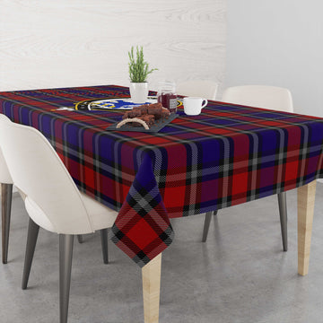 Clark (Lion) Red Tatan Tablecloth with Family Crest