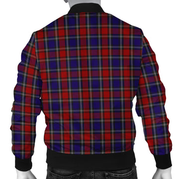 Clark (Lion) Red Tartan Bomber Jacket with Family Crest
