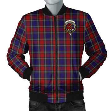 Clark Red Tartan Bomber Jacket with Family Crest
