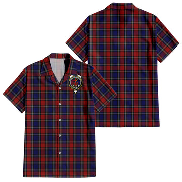clark-red-tartan-short-sleeve-button-down-shirt-with-family-crest