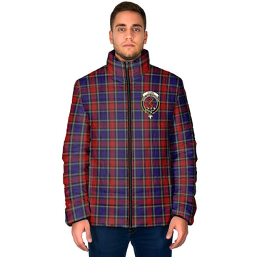 Clark Red Tartan Padded Jacket with Family Crest