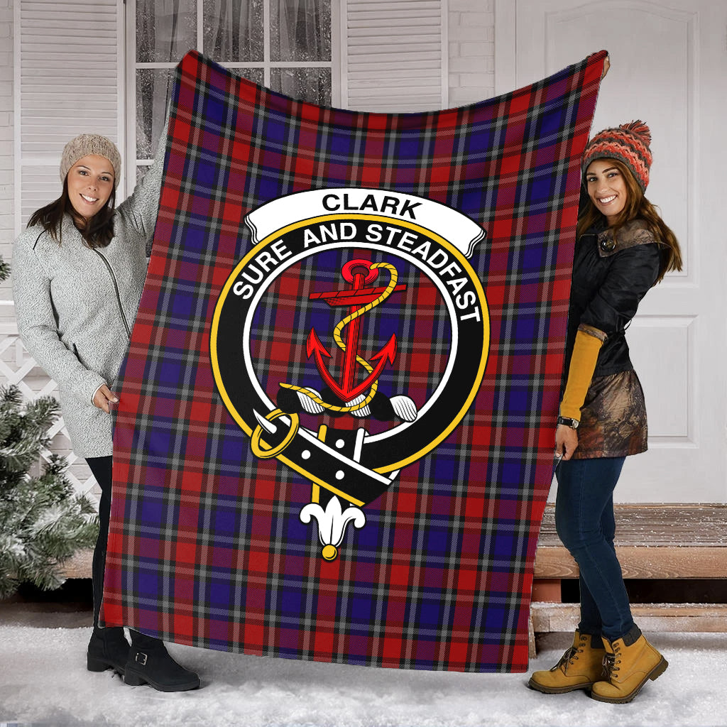 clark-red-tartab-blanket-with-family-crest