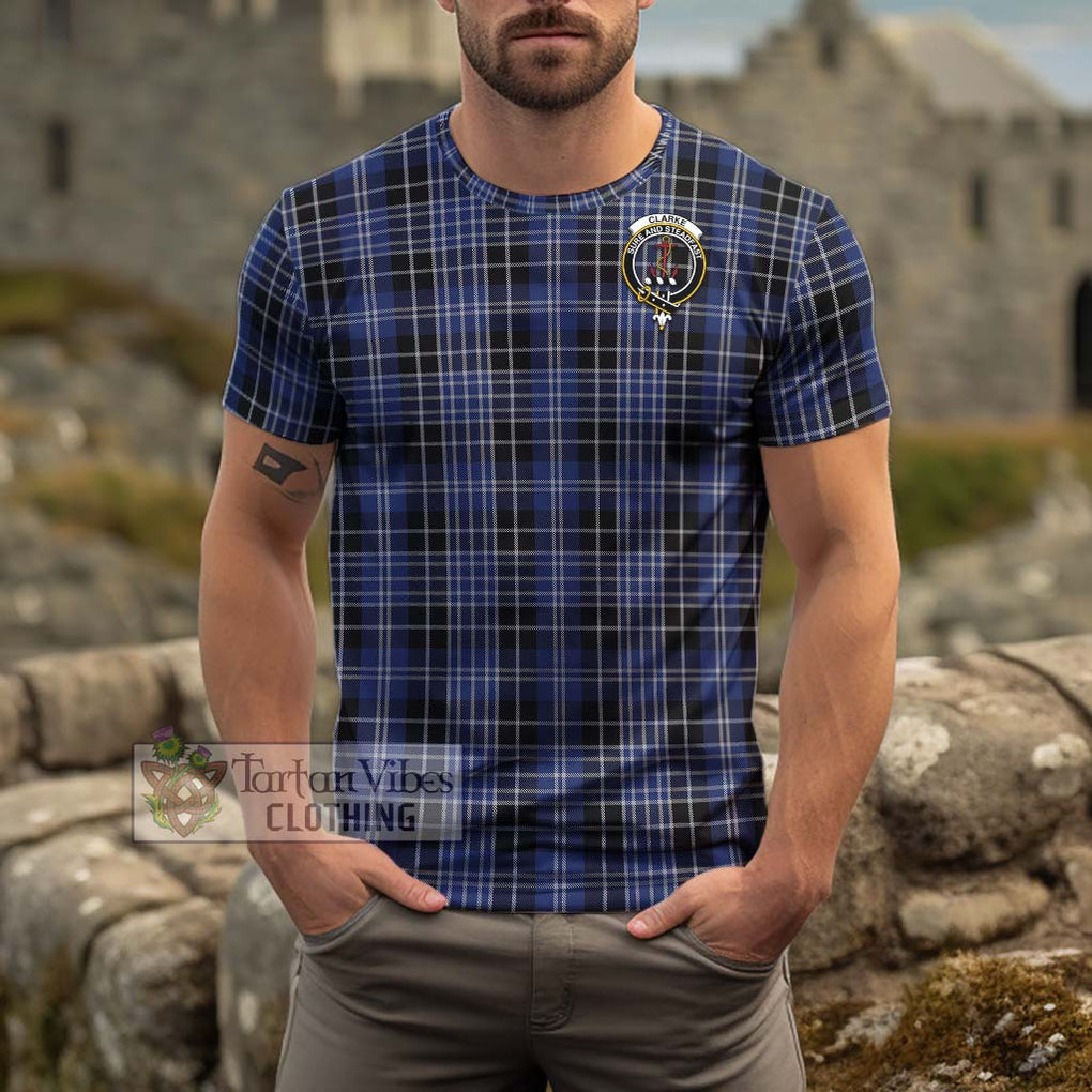 Clarke Tartan Cotton T-Shirt with Family Crest Kid's Shirt - Tartan Vibes Clothing