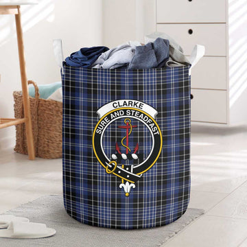Clarke Tartan Laundry Basket with Family Crest One Size - Tartan Vibes Clothing
