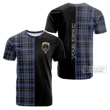 Clarke Tartan Cotton T-shirt with Family Crest and Half Of Me Style Kid's Shirt - Tartan Vibes Clothing