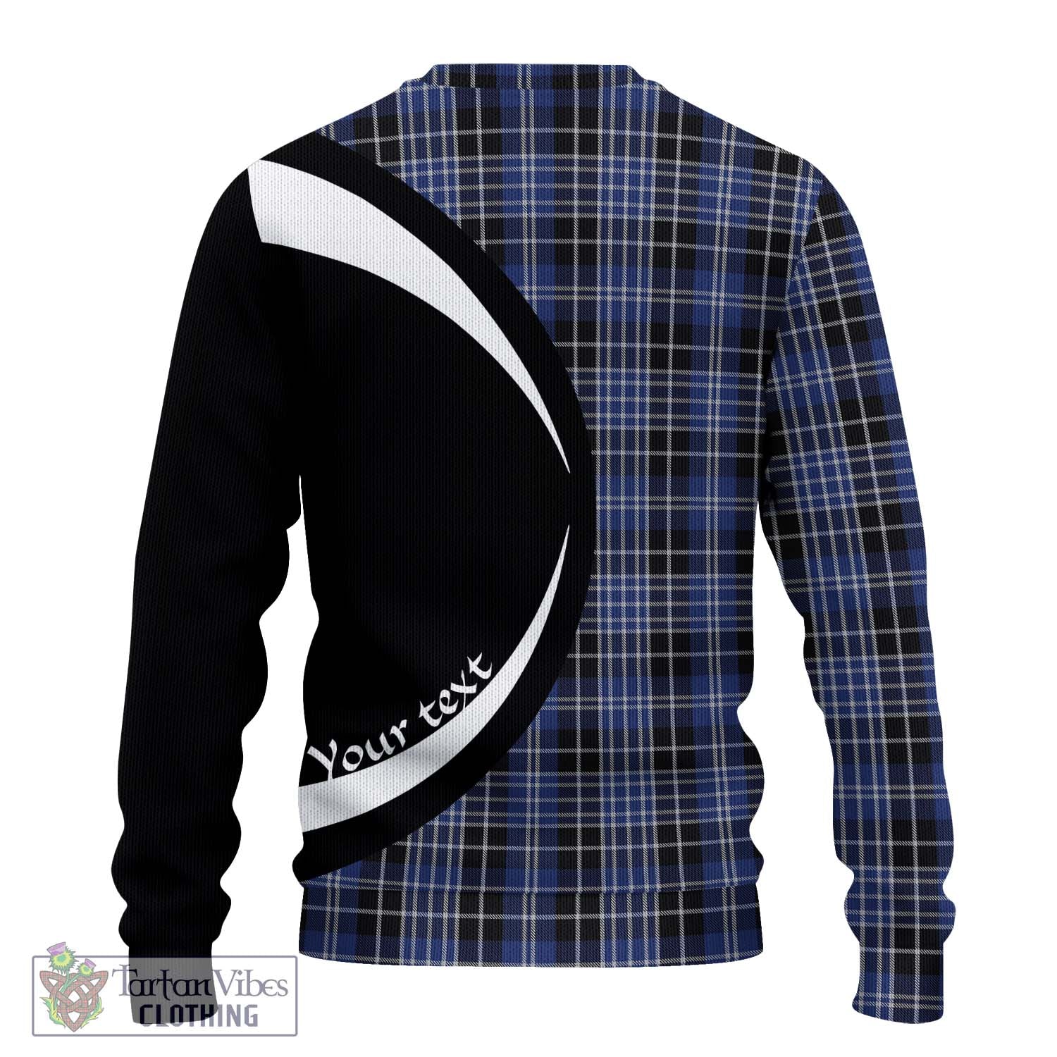 Clarke Tartan Ugly Sweater with Family Crest Circle Style - Tartan Vibes Clothing