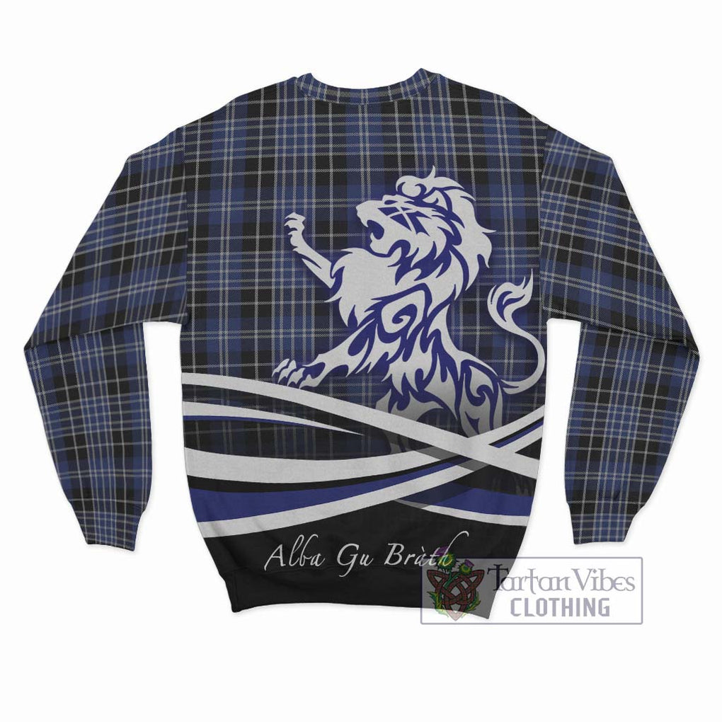 Clarke Tartan Sweatshirt with Alba Gu Brath Regal Lion Emblem - Tartan Vibes Clothing