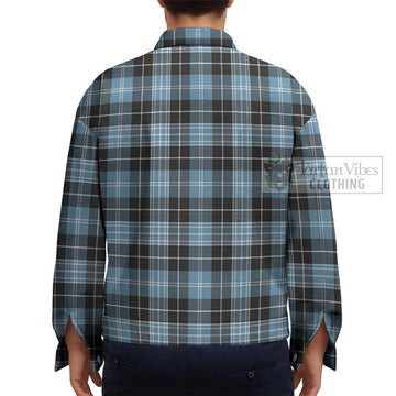 Clarke Ancient Tartan Unisex Lapel Cotton Jacket - Tartan Vibes Clothing