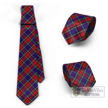 Clarke Red Tartan Classic Necktie Cross Style Necktie One Size - Tartan Vibes Clothing