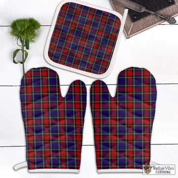 Clarke Red Tartan Combo Oven Mitt & Pot-Holder Combo 2 Oven Mitt & 1 Pot-Holder Black - Tartan Vibes Clothing
