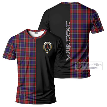 Clarke Red Tartan T-Shirt with Family Crest and Half Of Me Style Kid's Shirt - Tartan Vibes Clothing