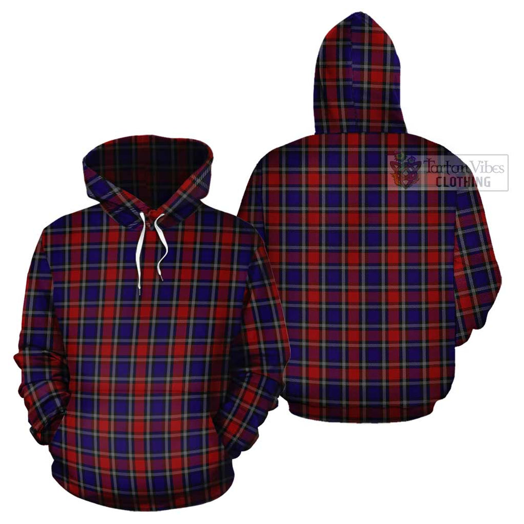 Clarke Red Tartan Cotton Hoodie - Tartan Vibes Clothing
