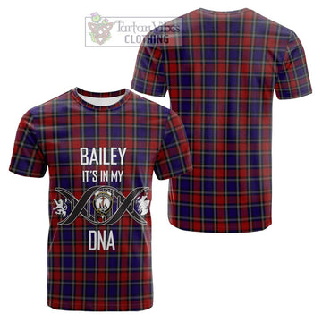 Clarke Red Tartan Cotton T-shirt with Family Crest DNA In Me Style Kid's Shirt - Tartan Vibes Clothing