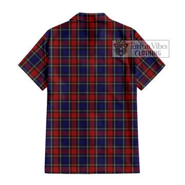 Clarke Red Tartan Hawaiian Shirt with Family Crest DNA In Me Style - Tartan Vibes Clothing