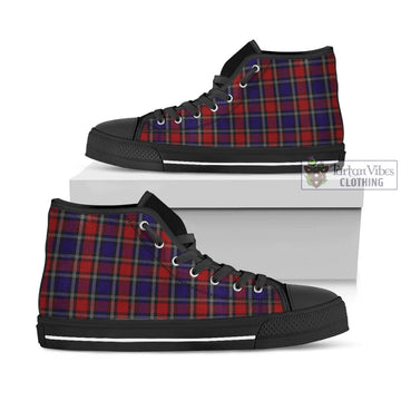 Clarke Red Tartan High Top Shoes - Tartan Vibes Clothing