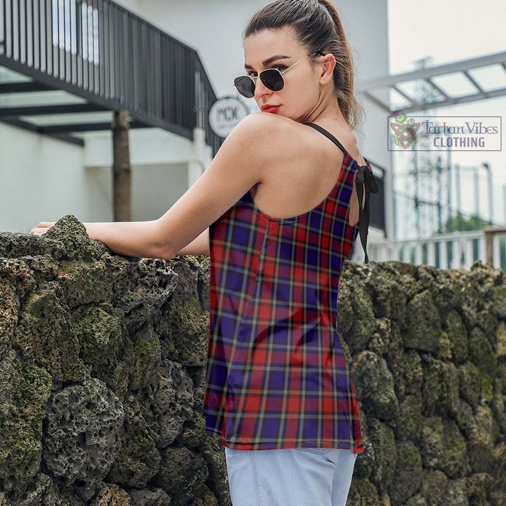 Clarke Red Tartan Loose Halter Neck Camisole - Tartan Vibes Clothing