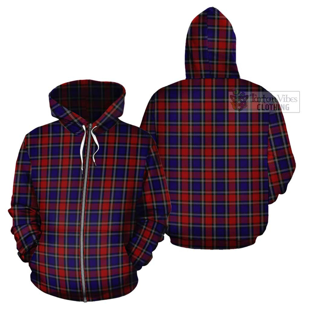 Clarke Red Tartan Cotton Hoodie - Tartan Vibes Clothing