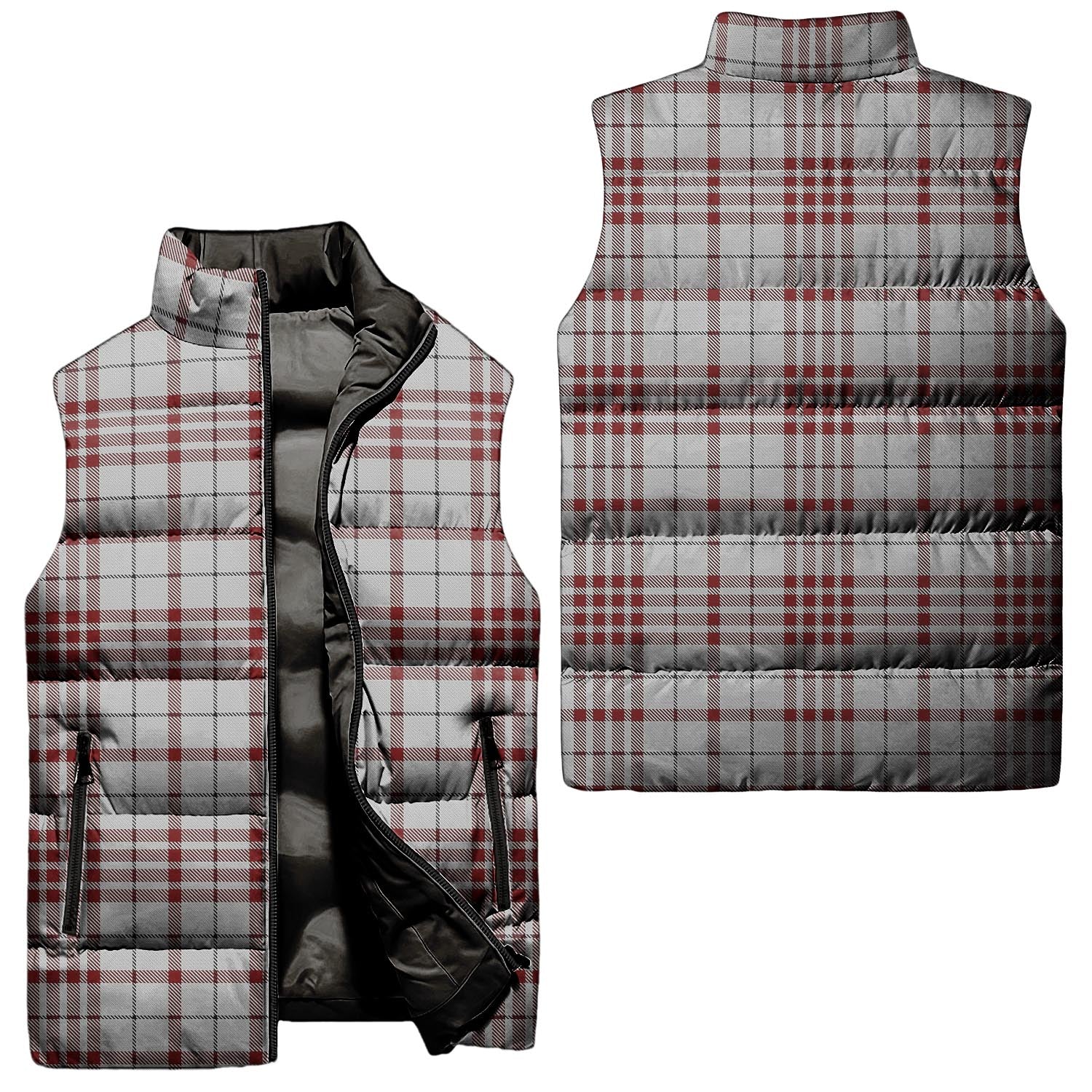Clayton Tartan Sleeveless Puffer Jacket Unisex - Tartan Vibes Clothing