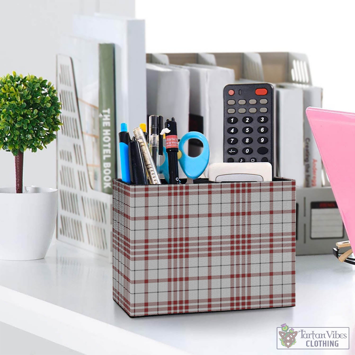 Clayton Tartan Pen Holder One Size 5.9"(L)*2.7"(W)*4.3"(H) - Tartan Vibes Clothing