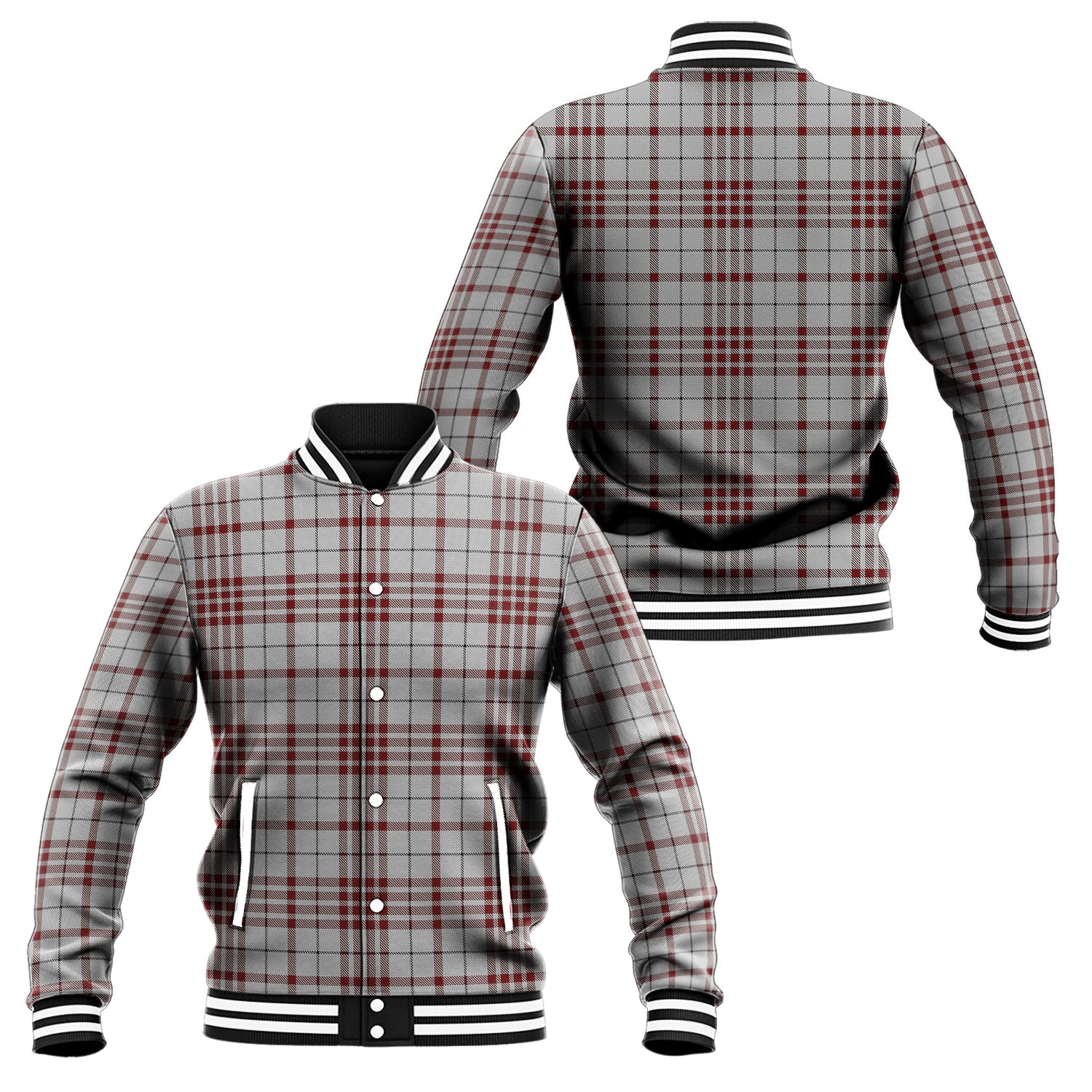 Clayton Tartan Baseball Jacket Unisex - Tartan Vibes Clothing