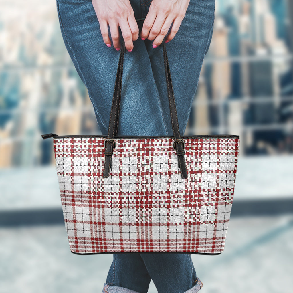Clayton Tartan Leather Tote Bag - Tartan Vibes Clothing