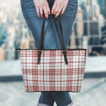 Clayton Tartan Leather Tote Bag - Tartan Vibes Clothing