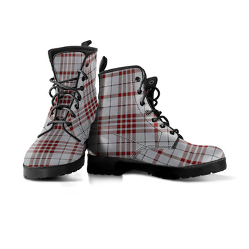 Clayton Tartan Leather Boots Men' Boots - Tartan Vibes Clothing