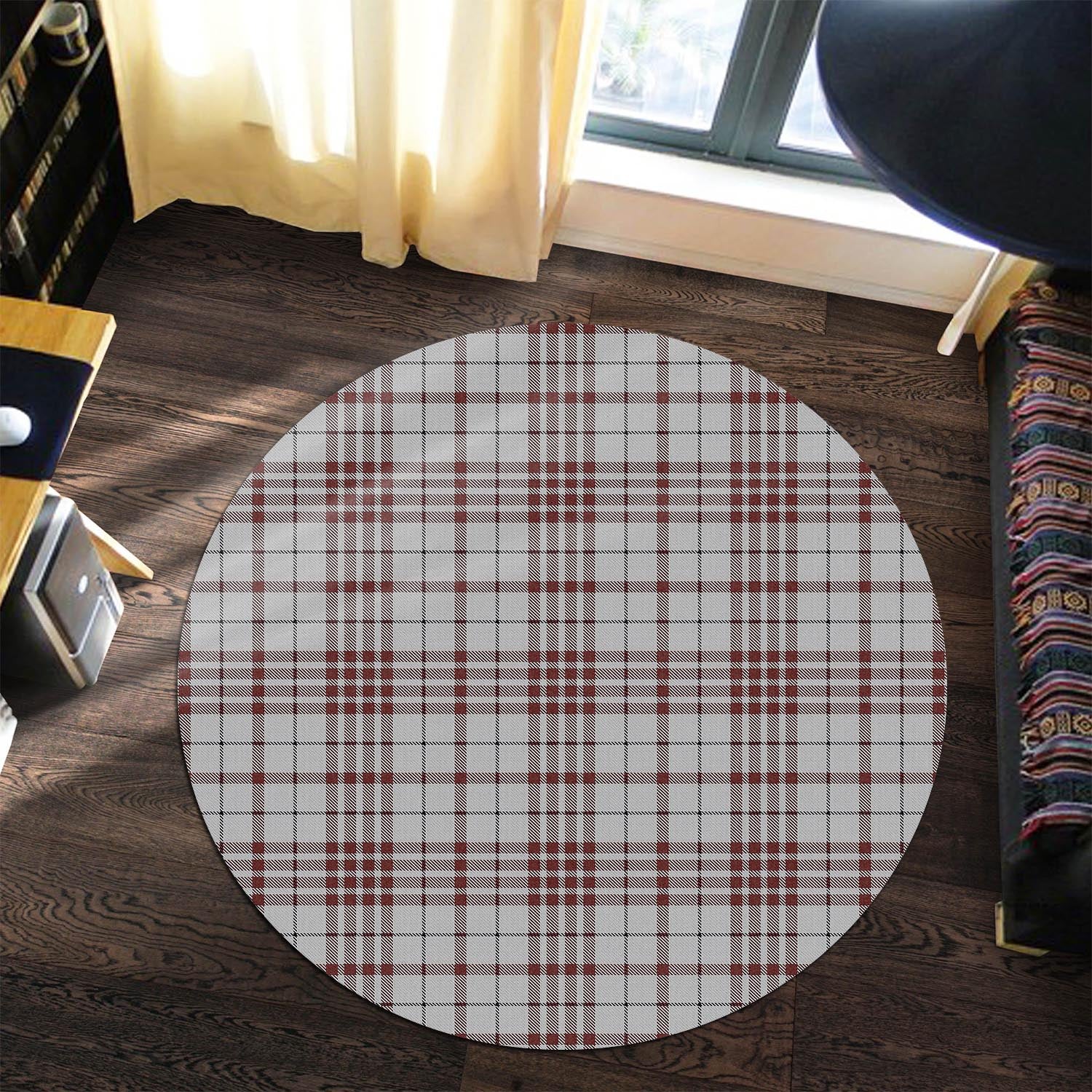 Clayton Tartan Round Rug Premium Round Rug - Tartan Vibes Clothing