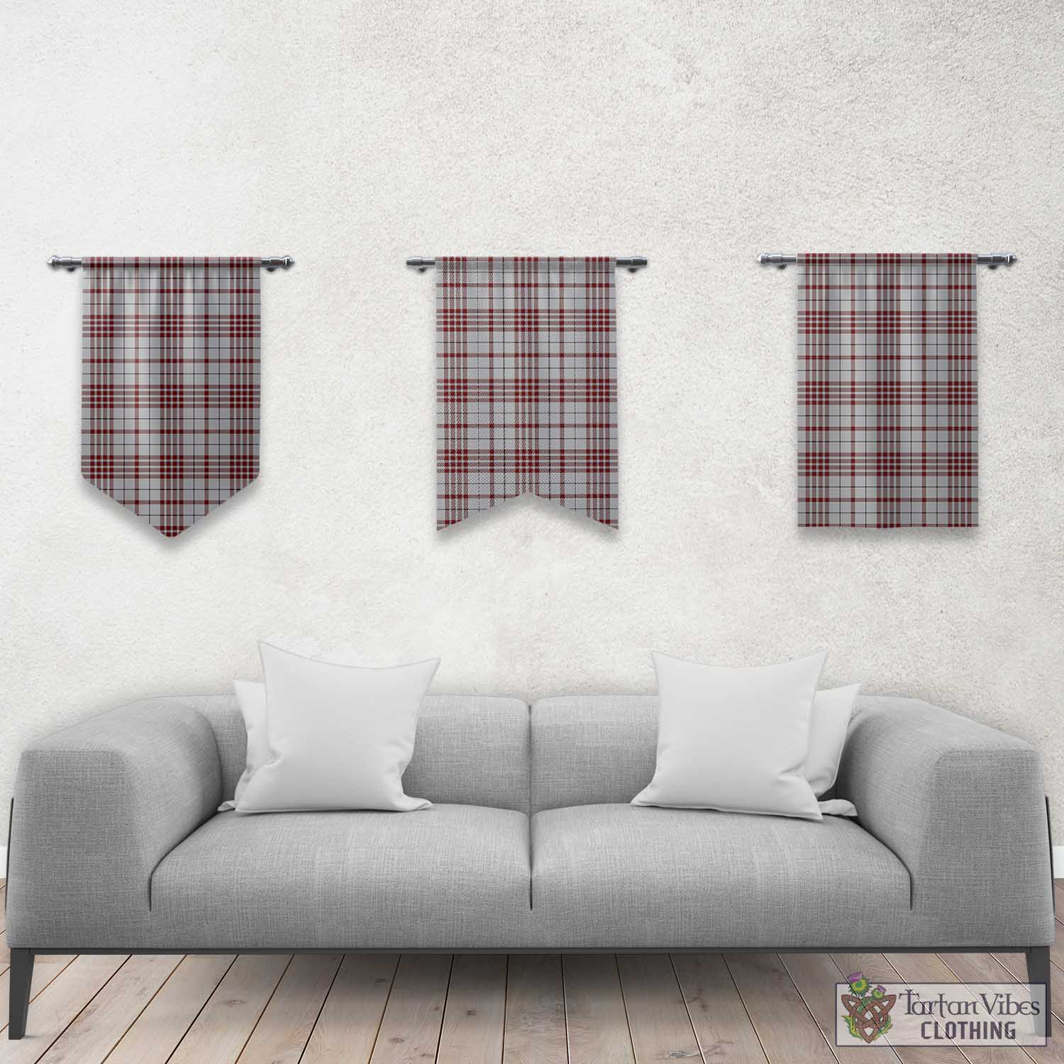 Clayton Tartan Gonfalon, Tartan Banner Rectangle - Tartan Vibes Clothing