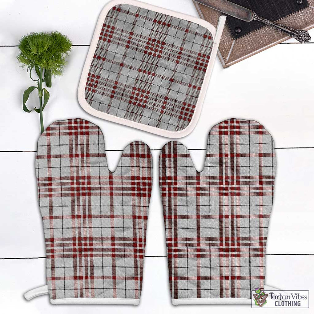 Clayton Tartan Combo Oven Mitt & Pot-Holder Combo 2 Oven Mitt & 1 Pot-Holder Black - Tartan Vibes Clothing