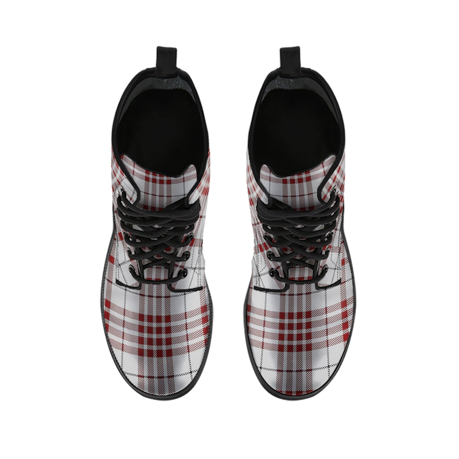 Clayton Tartan Leather Boots - Tartan Vibes Clothing