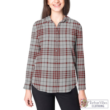Clayton Tartan Women's Casual Shirt - Tartan Vibes Clothing