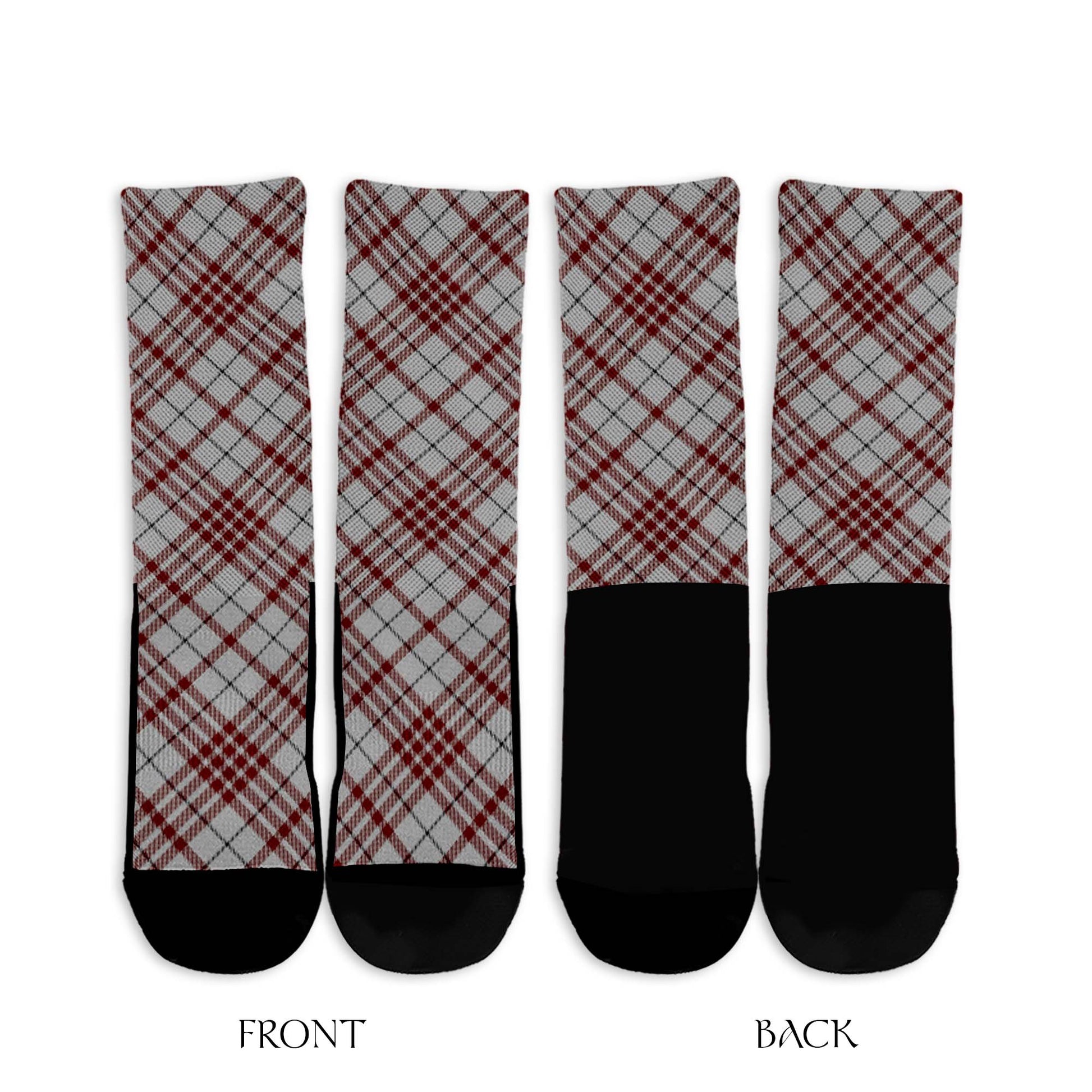 Clayton Tartan Crew Socks Cross Style - Tartan Vibes Clothing