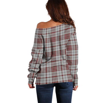 Clayton Tartan Off Shoulder Women Sweater - Tartan Vibes Clothing