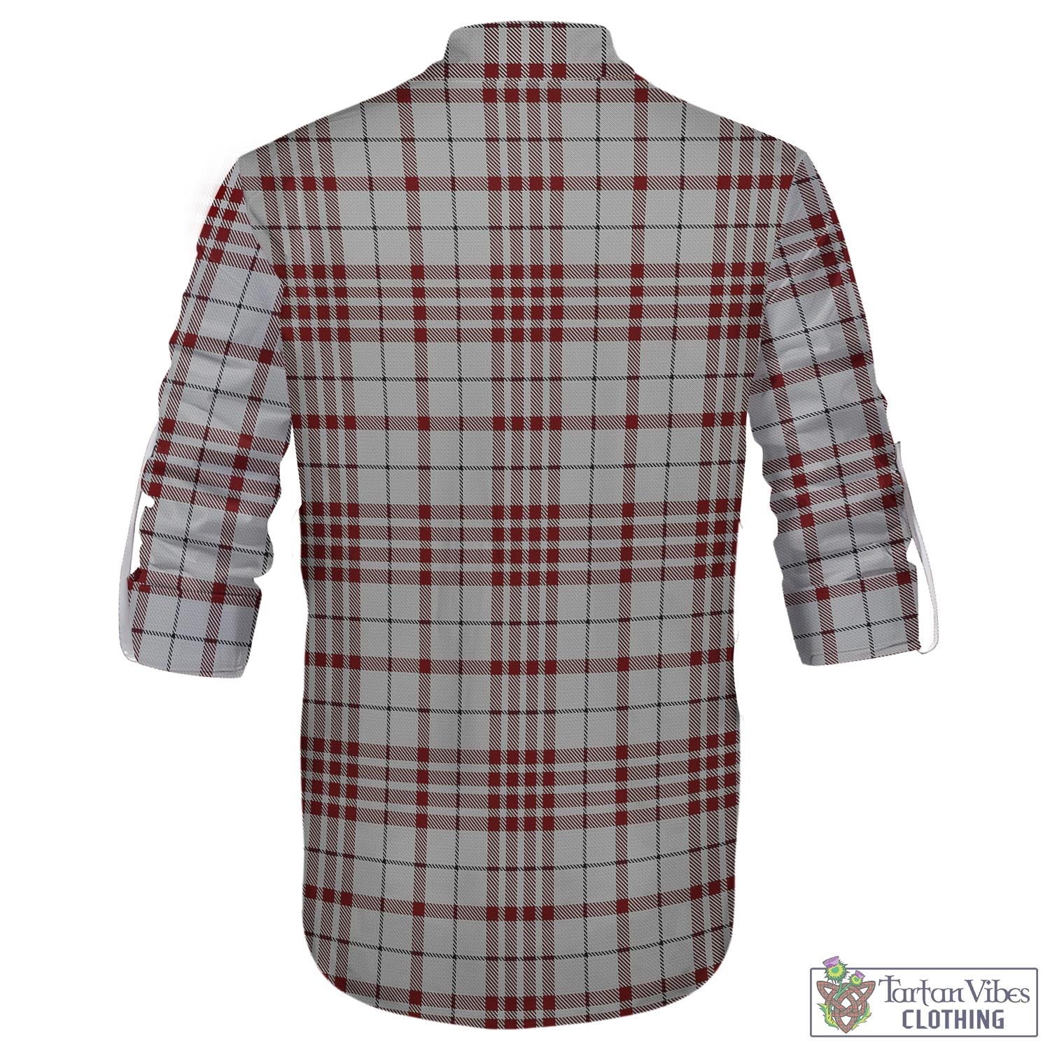 Tartan Vibes Clothing Clayton Tartan Men's Scottish Traditional Jacobite Ghillie Kilt Shirt
