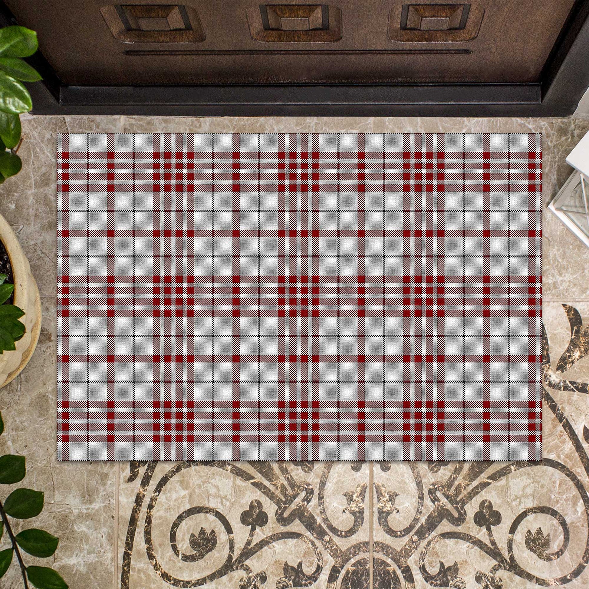 Clayton Tartan Door Mat - Tartanvibesclothing