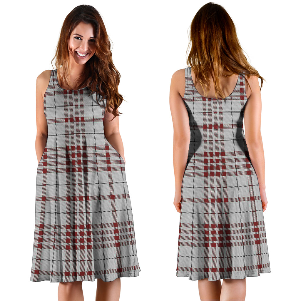 Clayton Tartan Sleeveless Midi Womens Dress - Tartan Vibes Clothing