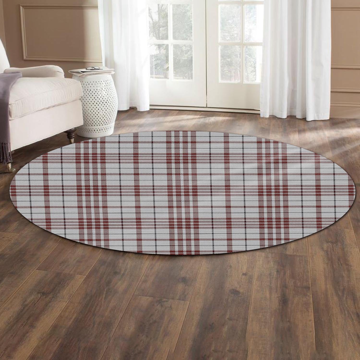 Clayton Tartan Round Rug - Tartan Vibes Clothing