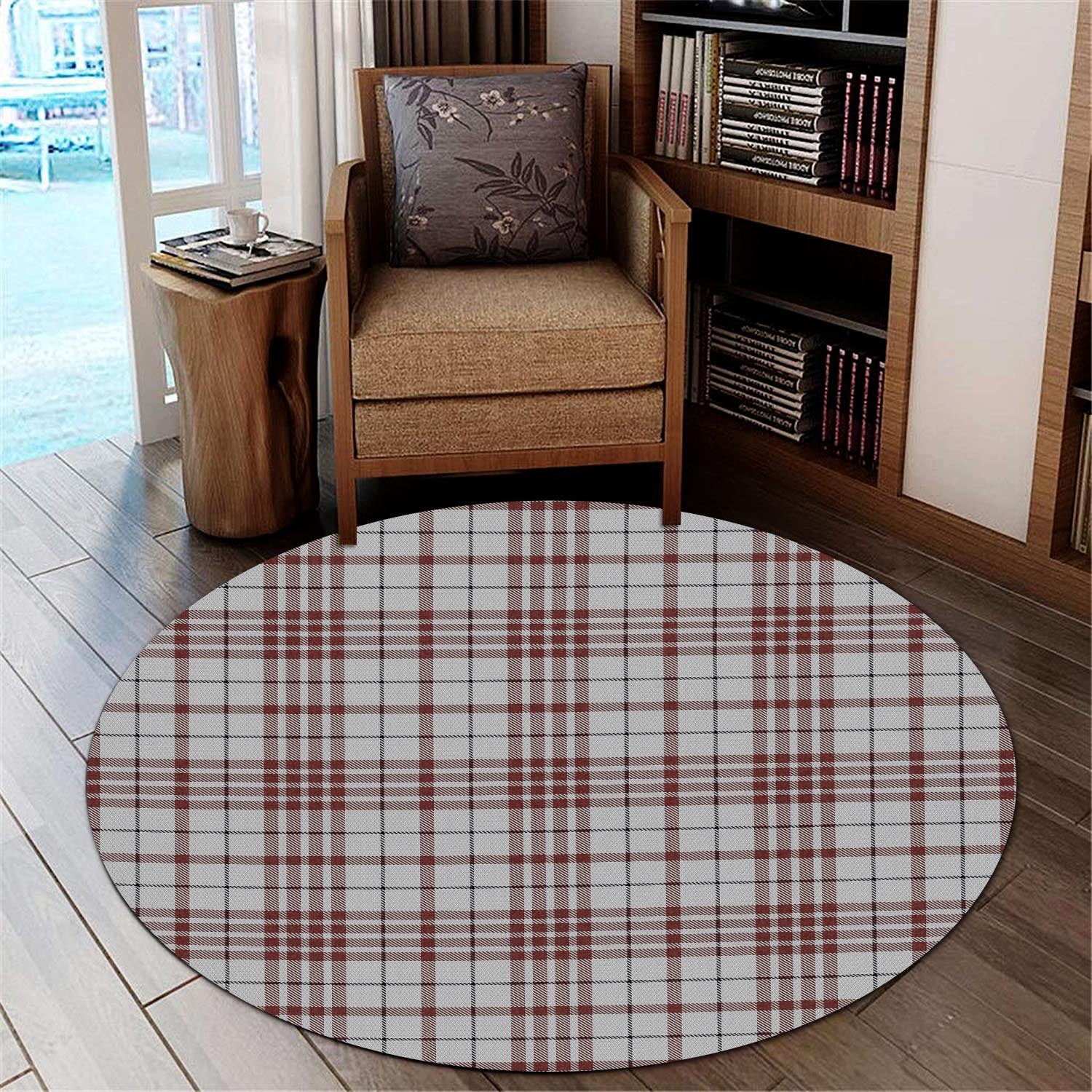 Clayton Tartan Round Rug - Tartan Vibes Clothing