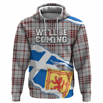Clayton Scotland Football Tartan Hoodie We'll Be Coming