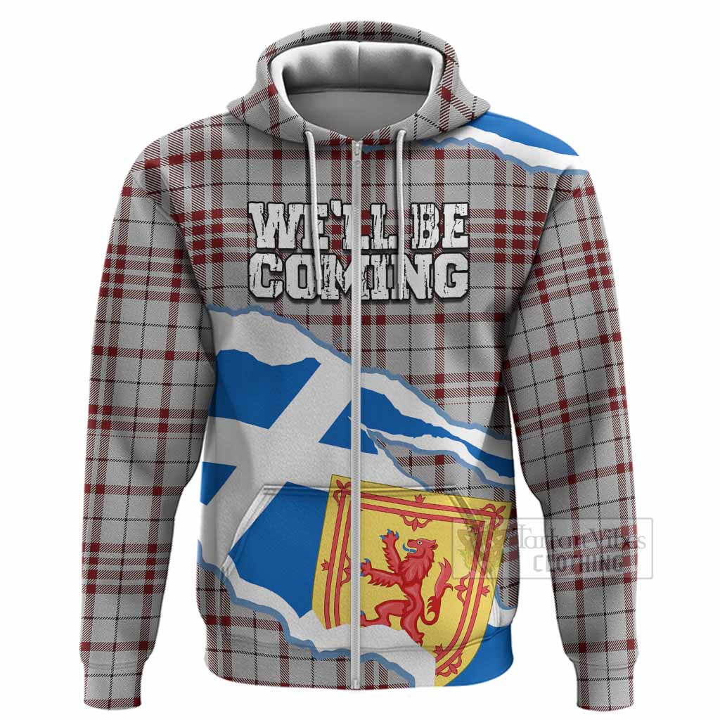 Clayton Scotland Football Tartan Hoodie We'll Be Coming