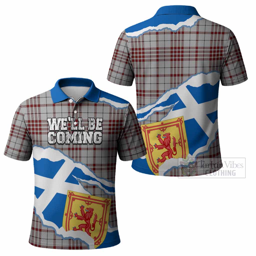 Clayton Scotland Football Tartan Polo Shirt We'll Be Coming