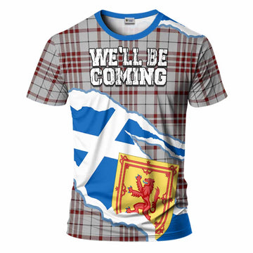 Clayton Scotland Football Tartan T-Shirt We'll Be Coming