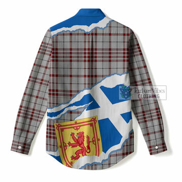 Clayton Scotland Football Tartan Women Casual Shirt We'll Be Coming
