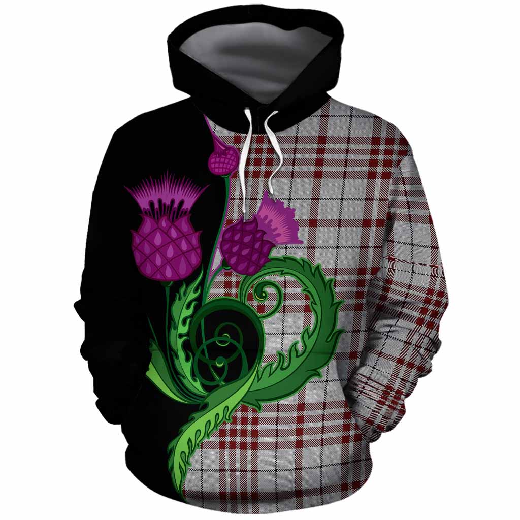 Clayton Tartan Cotton Hoodie Traditional Scottish Thistle